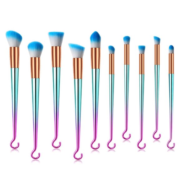 10-Piece: Hooked Up Professional Makeup Brush Set - Picture 1 of 4